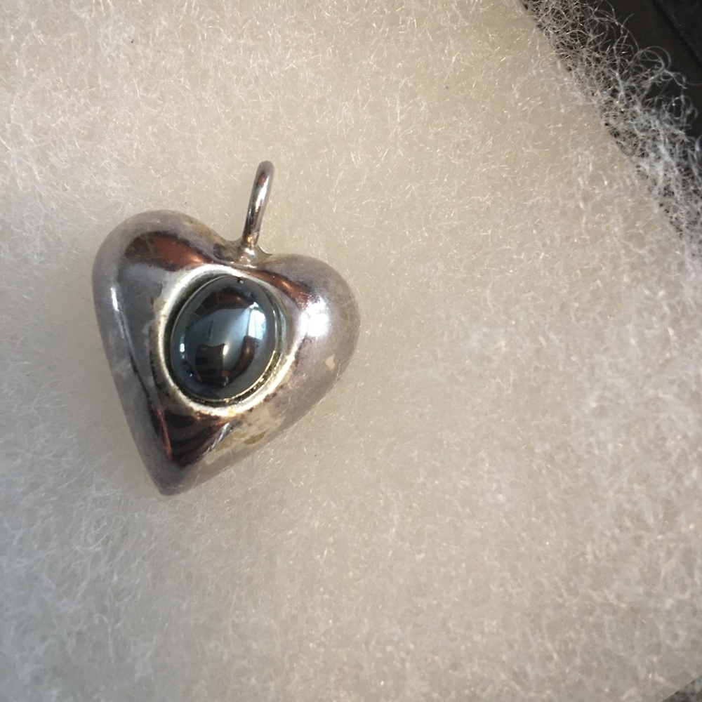 Puffy heart Barra pendant fob